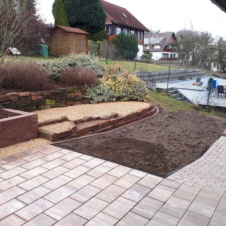 Terrassenneuanlage Neuanlage Terassenbereich